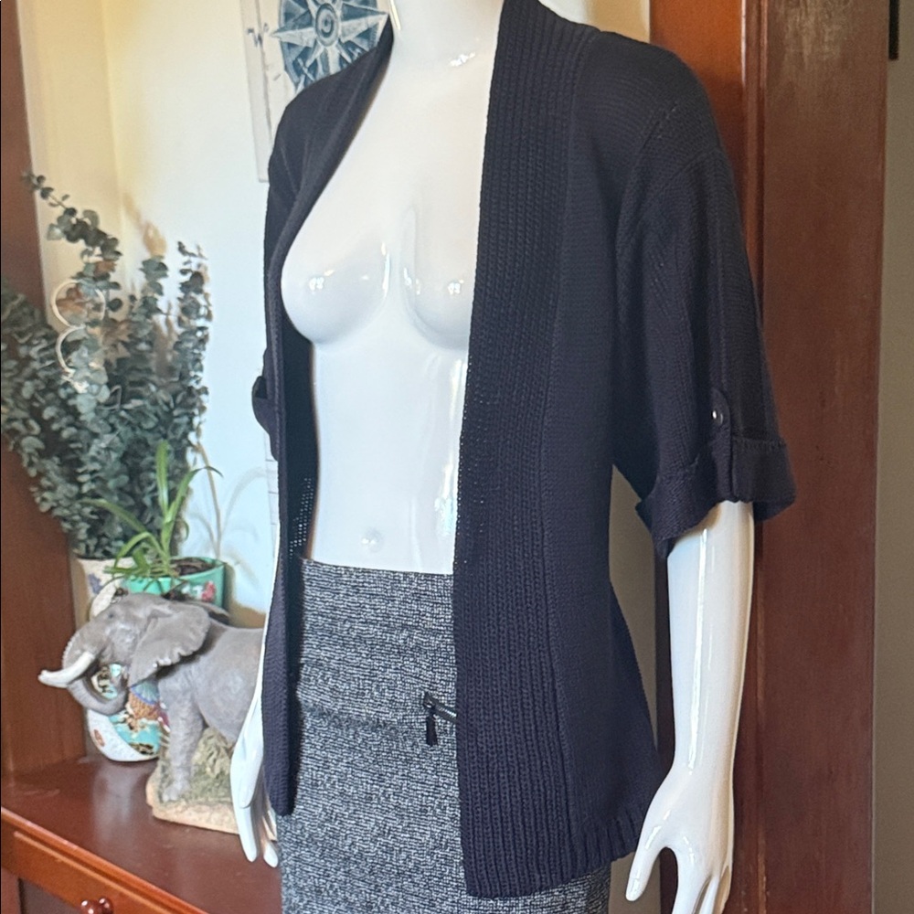 NWT northern reflections size small Classic midnight blue Open-Front Cardigan